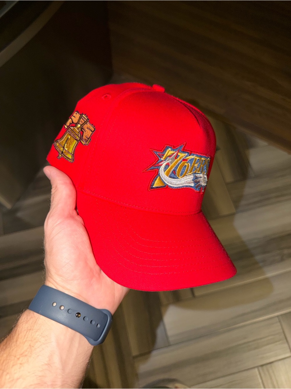 Philadelphia 76ers/Eagles Red NBA Combo A-frame Hat by Reference Brand